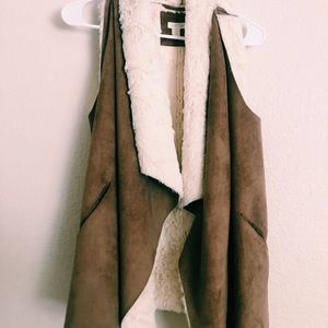 fuzzy vest from nordstrom